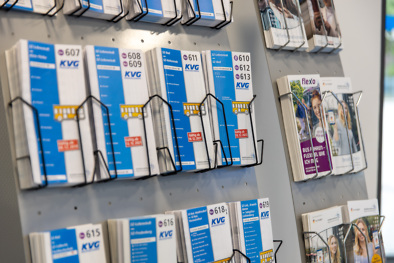 KVG Fahrpl&auml;ne und Informationsbrosch&uuml;ren im Prospektst&auml;nder  aktuelle Busfahrpl&auml;ne, Fahrplanhefte und &Ouml;PNV-Infos f&uuml;r die Region.